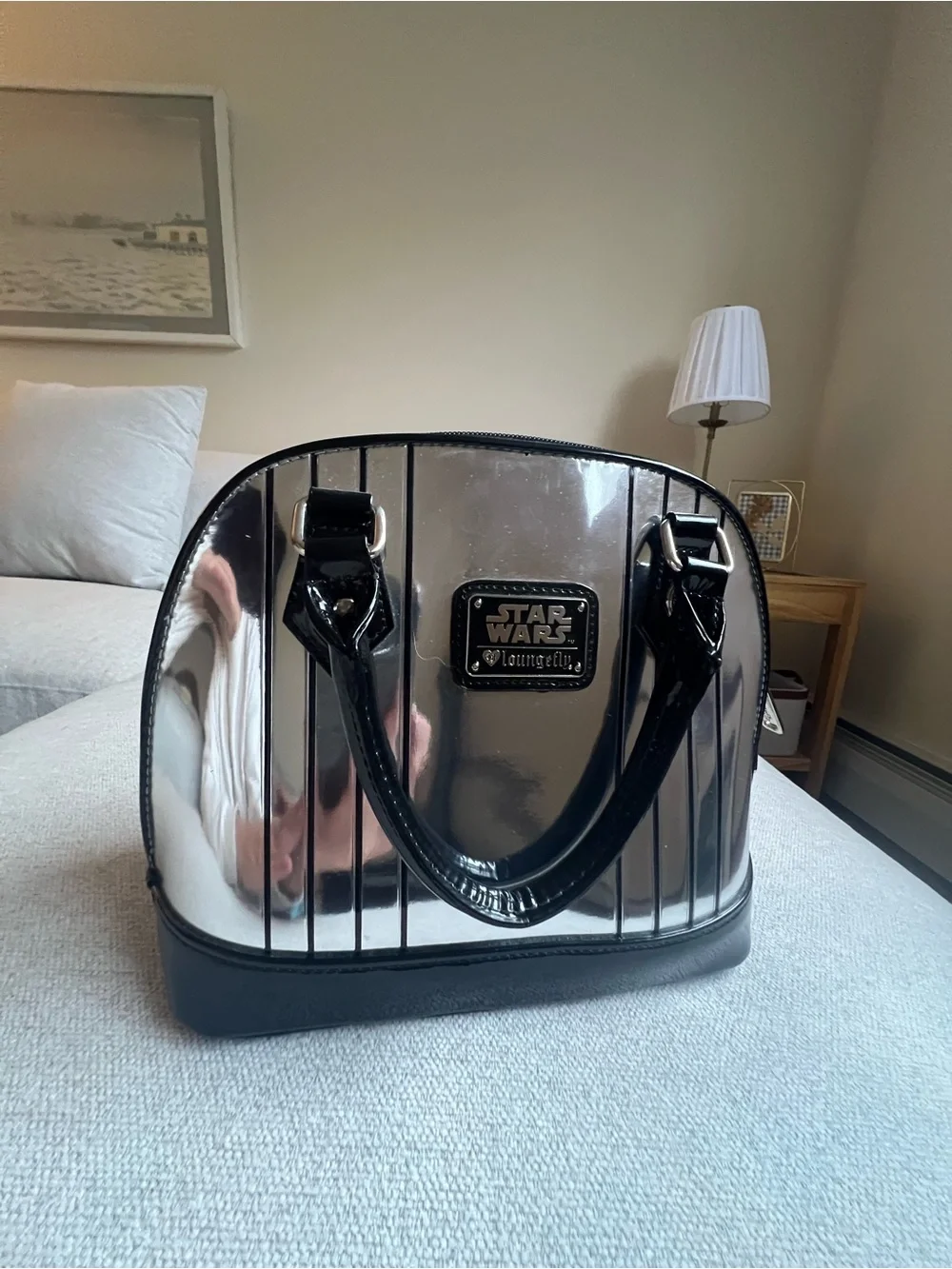 Disney Loungefly Captain Phasma Reflective Dome Satchel